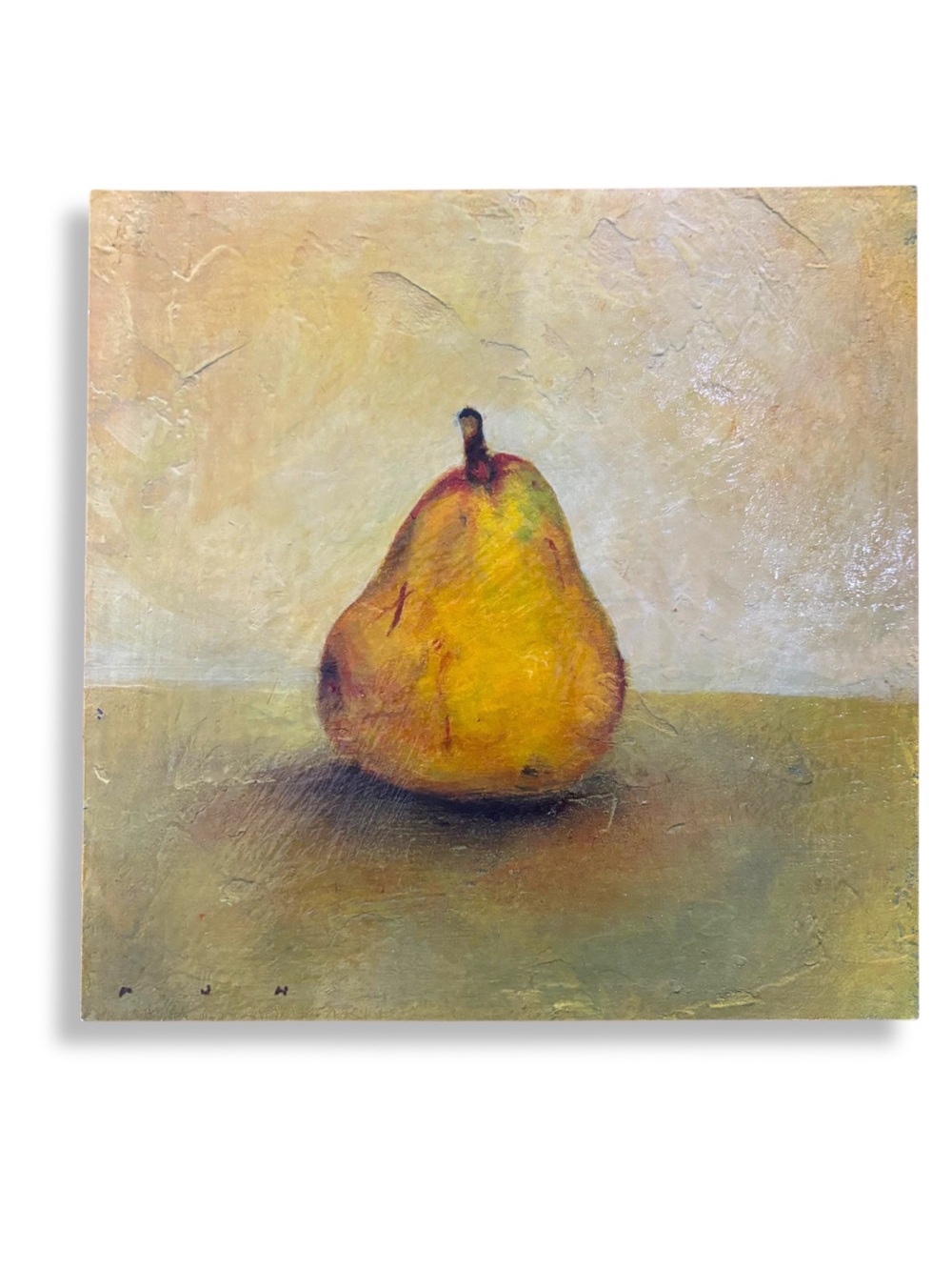 Visual Spaces Garden Series Pear Limited Edition Print Wood Block Art #124